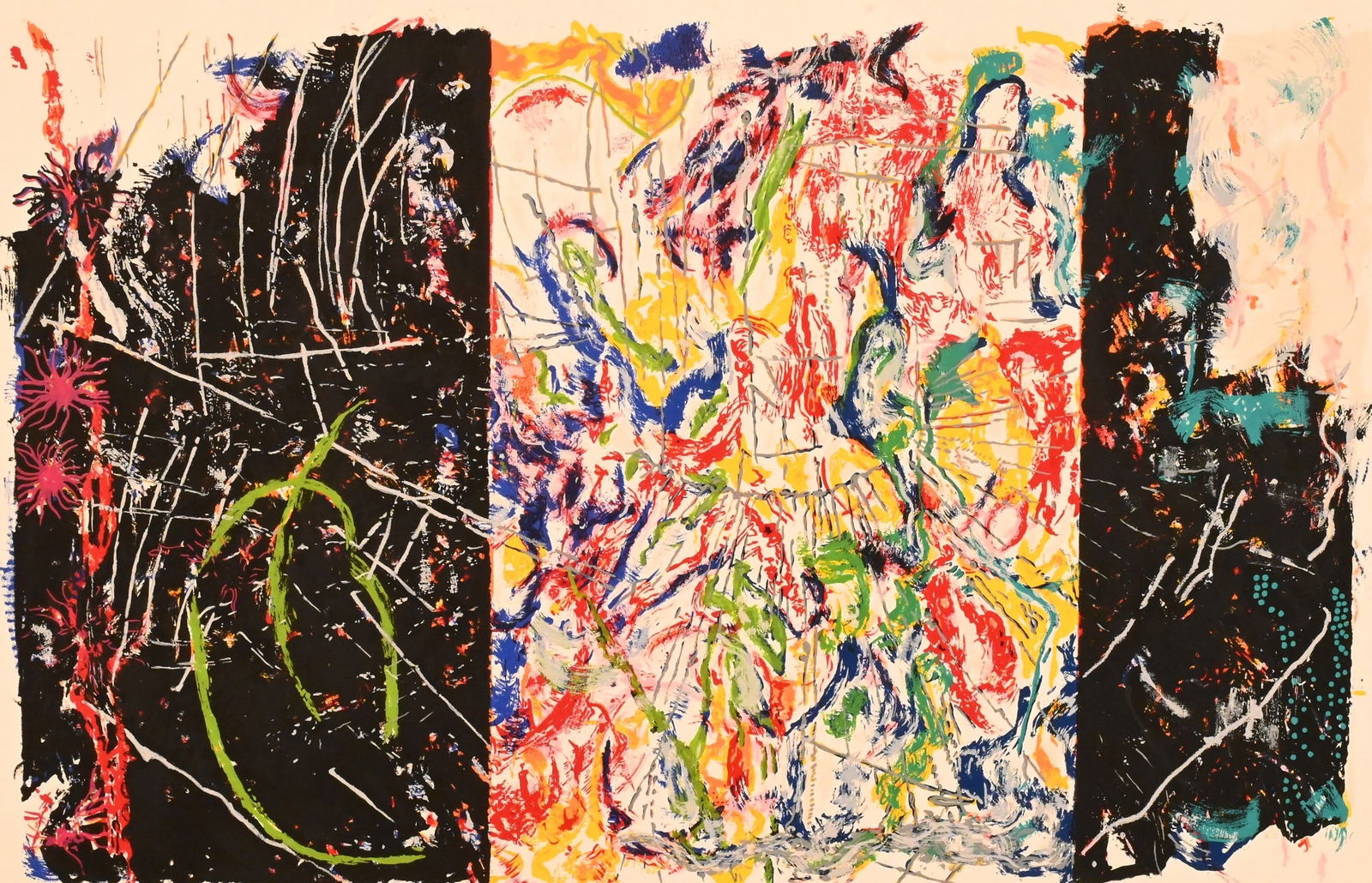 Nancy Graves (American 1940-1995): Nancy Graves (American 1940-1995) "Equivalent", 1980 Silkscreen, edition 29/60 Signed and dated lower right N.S.Graves '80 30" x 40" sheet size Condition: without glass