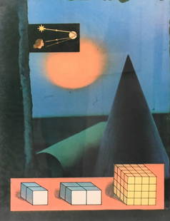 Joseph Cornell (American 1903-1972): Joseph Cornell (American 1903-1972) Untitled (How to Make a Rainbow), circa 1972 From the prints for Phoenix House portfolio Screen Print in color with varnish and stencil, edition 114/125 Pencil sign