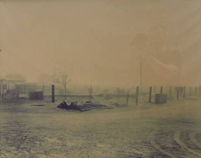Richard Misrach (American B.1949): Richard Misrach (American B.1949) "Desert Fire #135", 1984 Chromogenic color print 27" x 33" Provenance: Stroock & Stroock & Lavan
