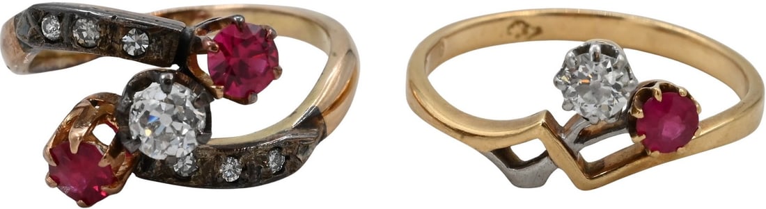 Two 14 Karat Yellow Gold Rings (1 of 4)