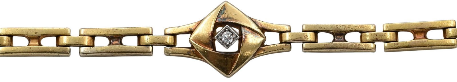 14 Karat Yellow Gold Art Deco Bracelet (1 of 4)