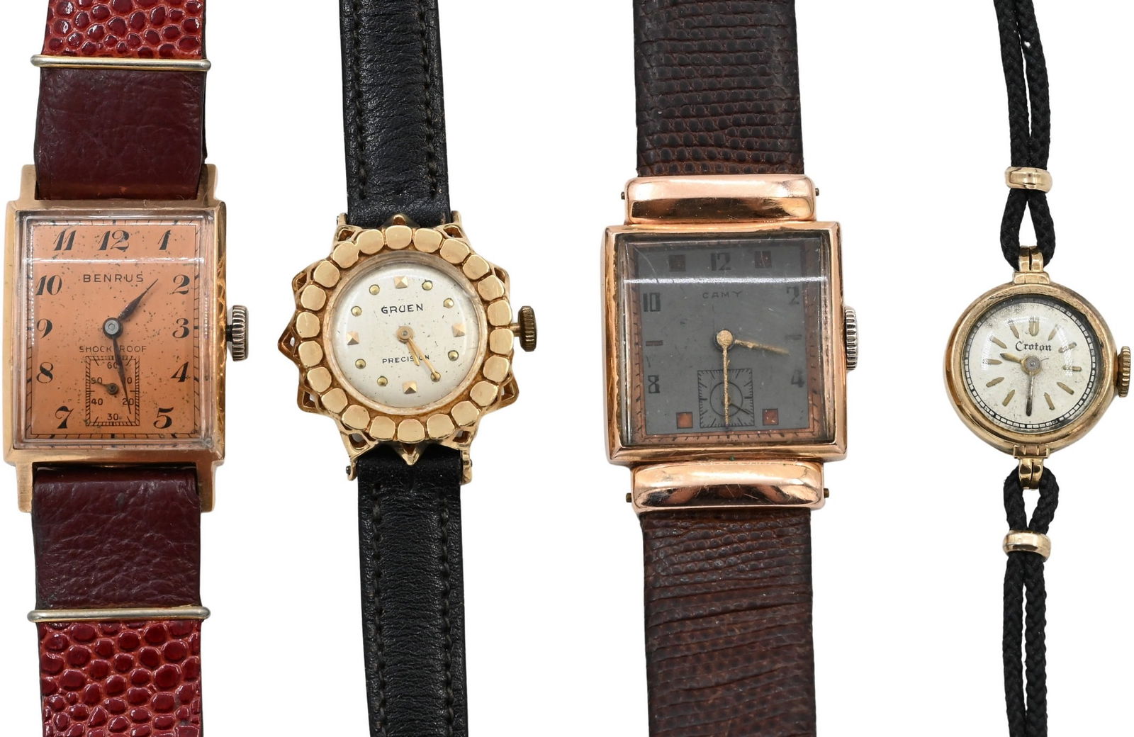 Group of Four 14K Gold Watches (1 of 6)