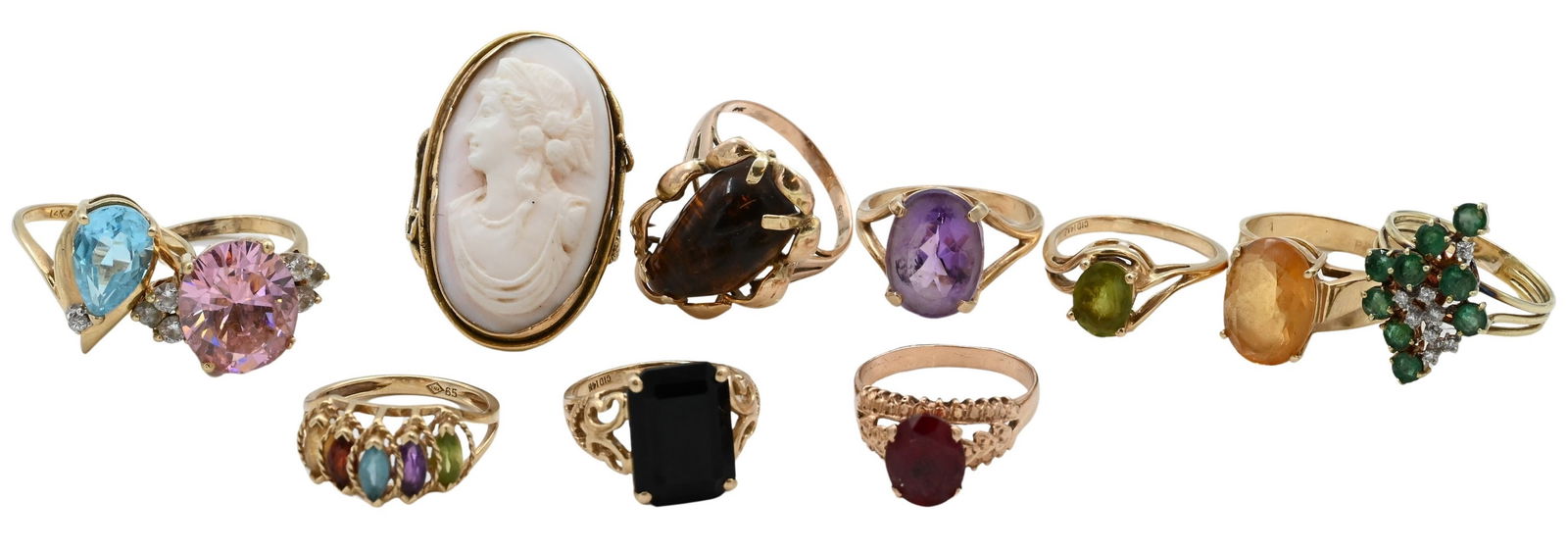 Eleven 14 Karat Gold Rings (1 of 6)