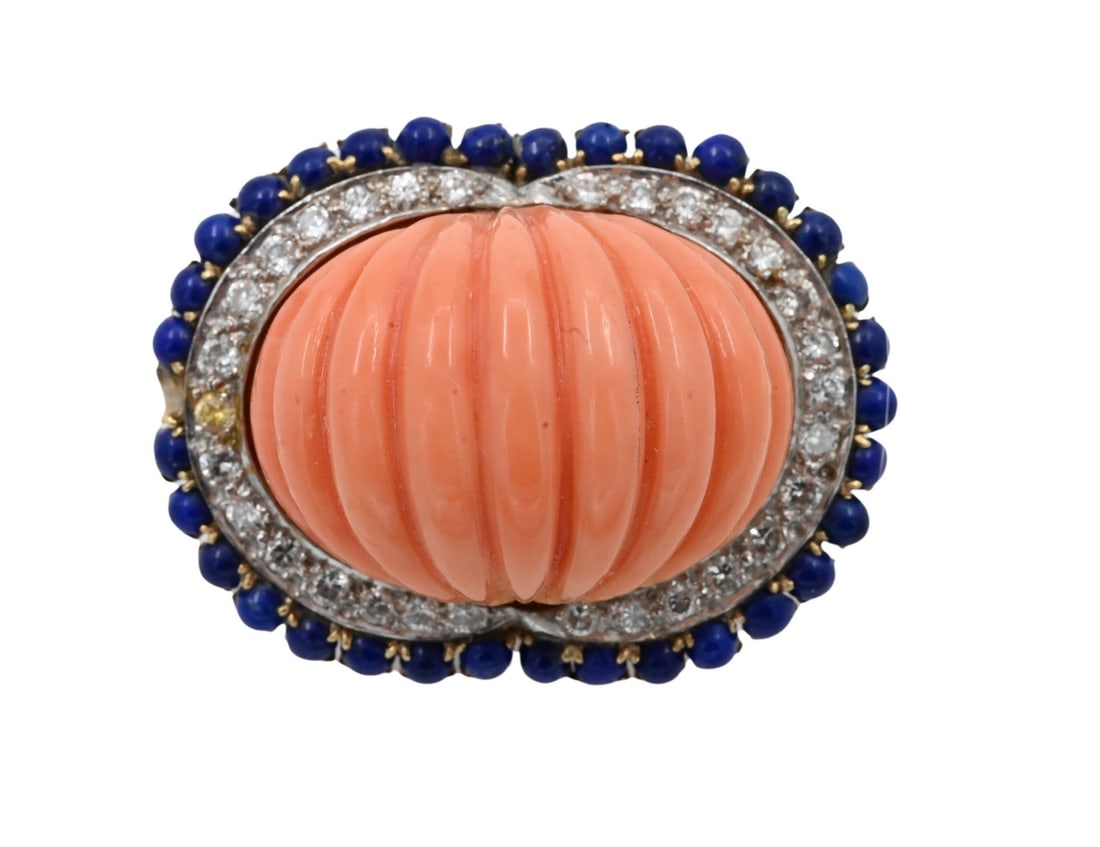 14K Yellow Gold and Coral Ring (1 of 4)
