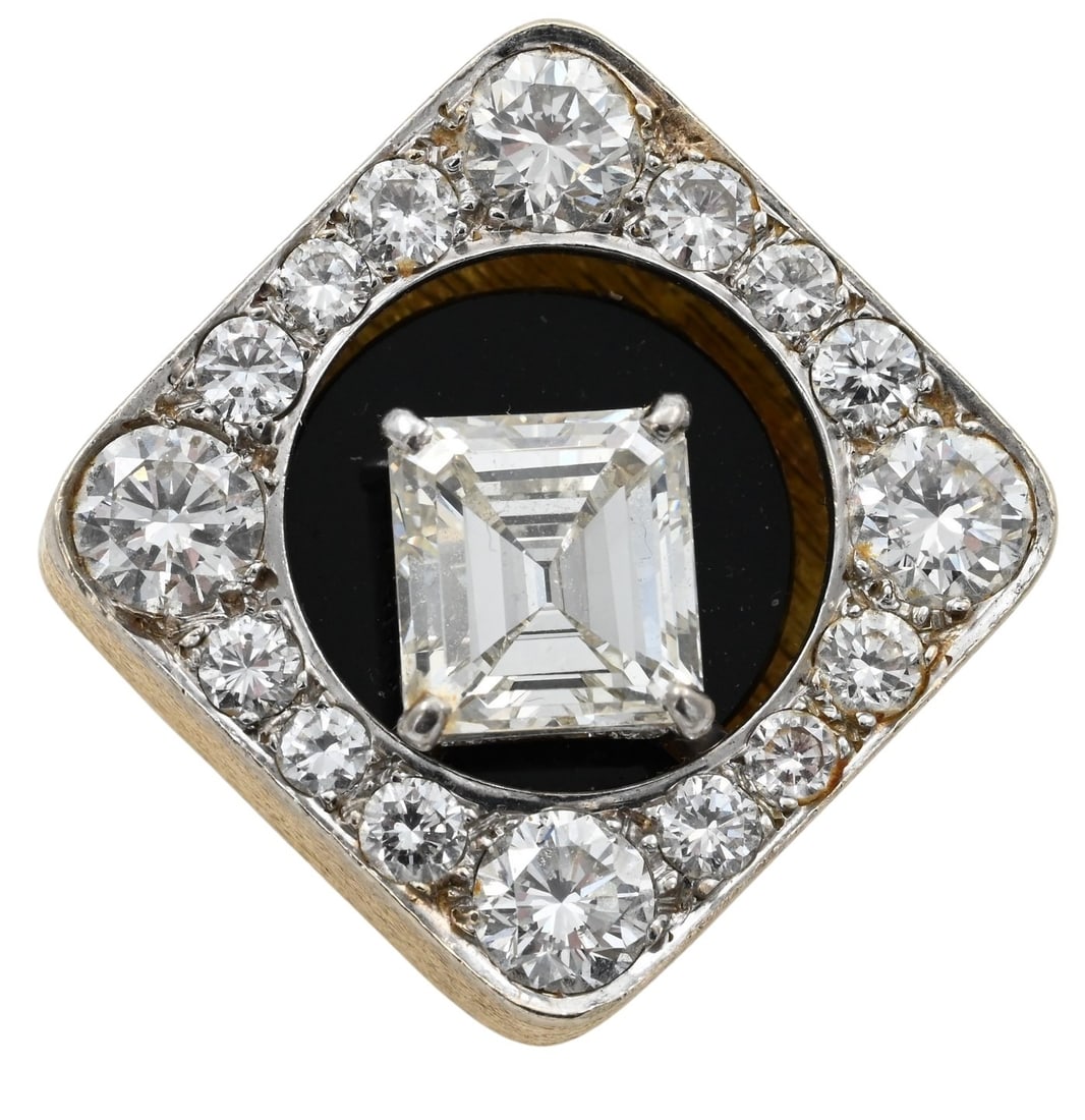 Castelo Yellow and White Gold Diamond "Swinger" Ring (1 of 8)