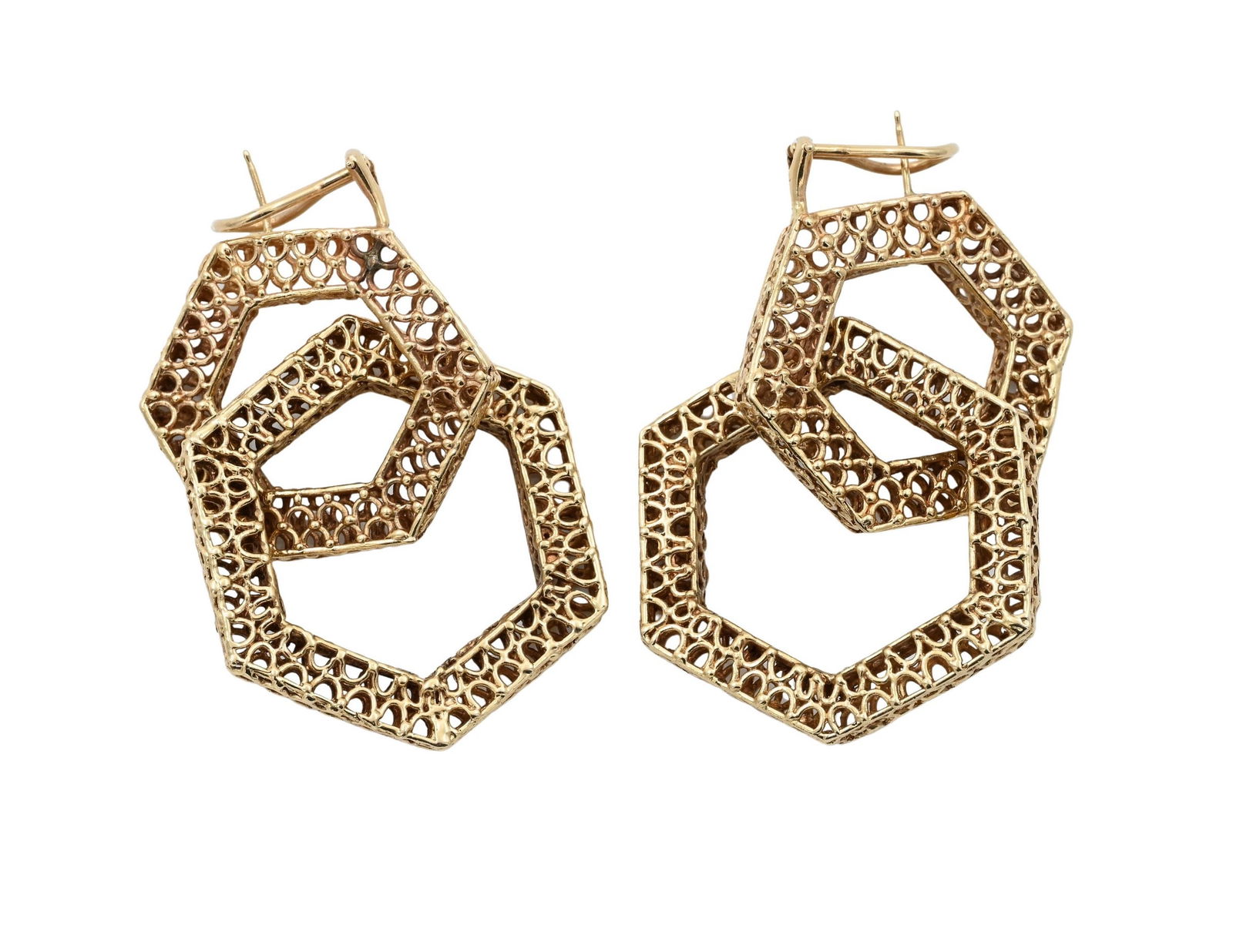 Pair of 14K Yellow Gold Earrings (1 of 5)