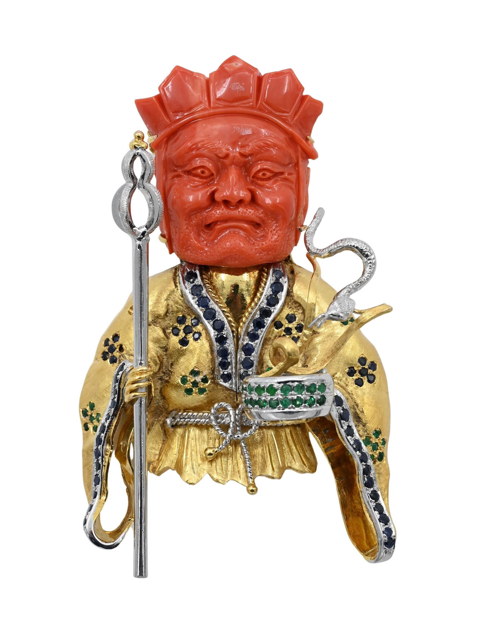 14K Yellow and White Gold Brooch (1 of 9)