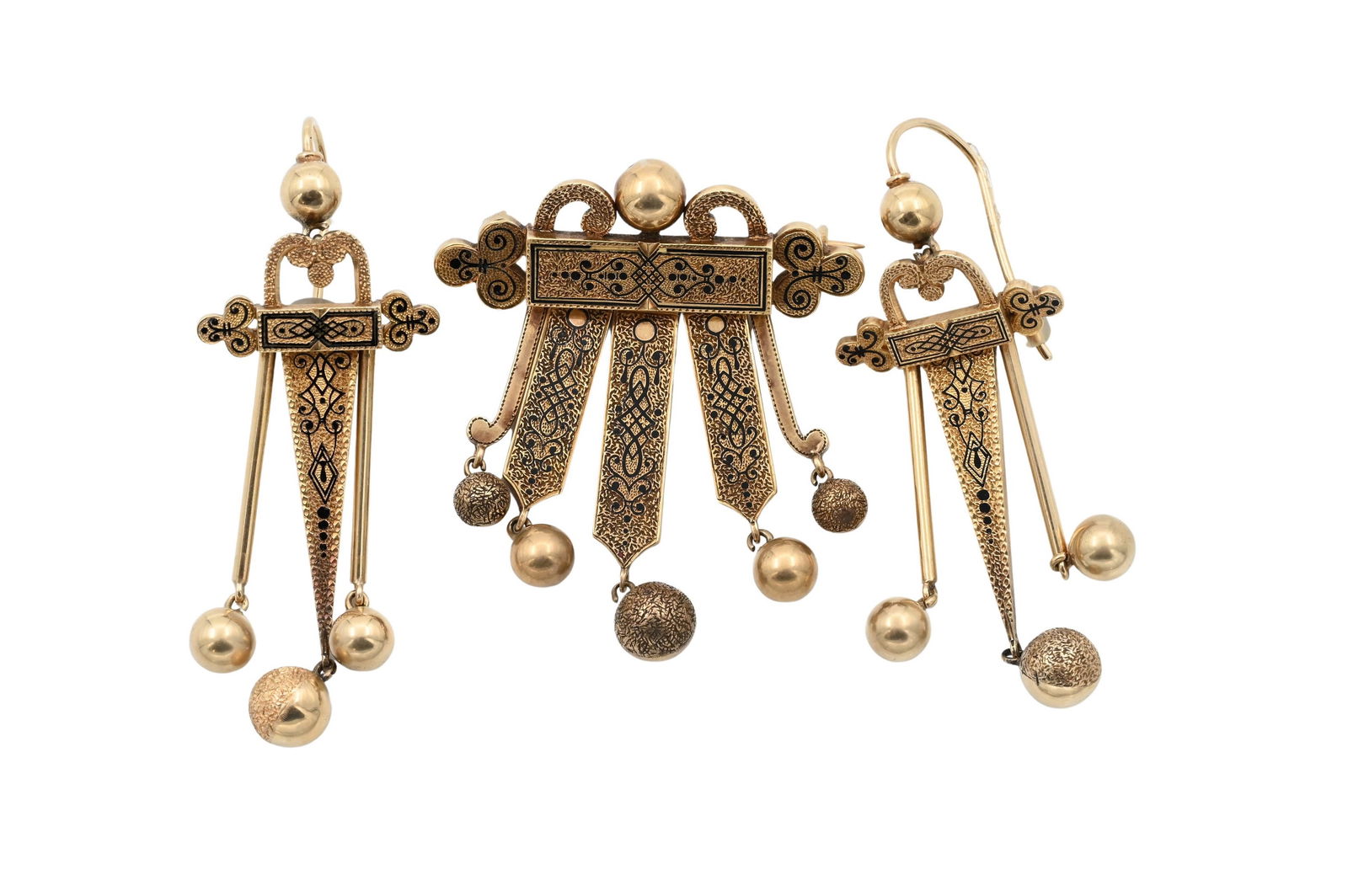 Victorian 14K Yellow Gold Three Piece Set
 (1 of 6)