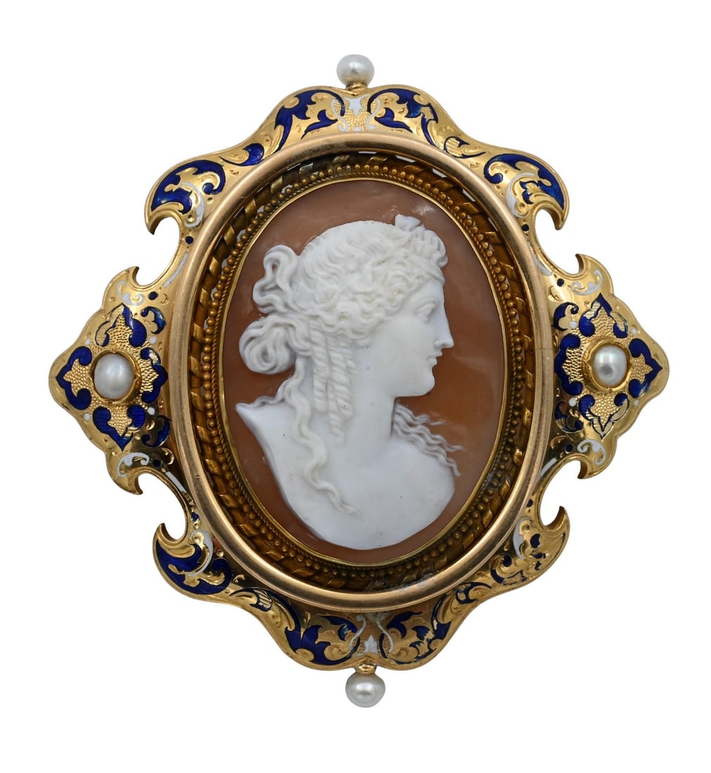 14K Yellow Gold Shell Cameo (1 of 6)