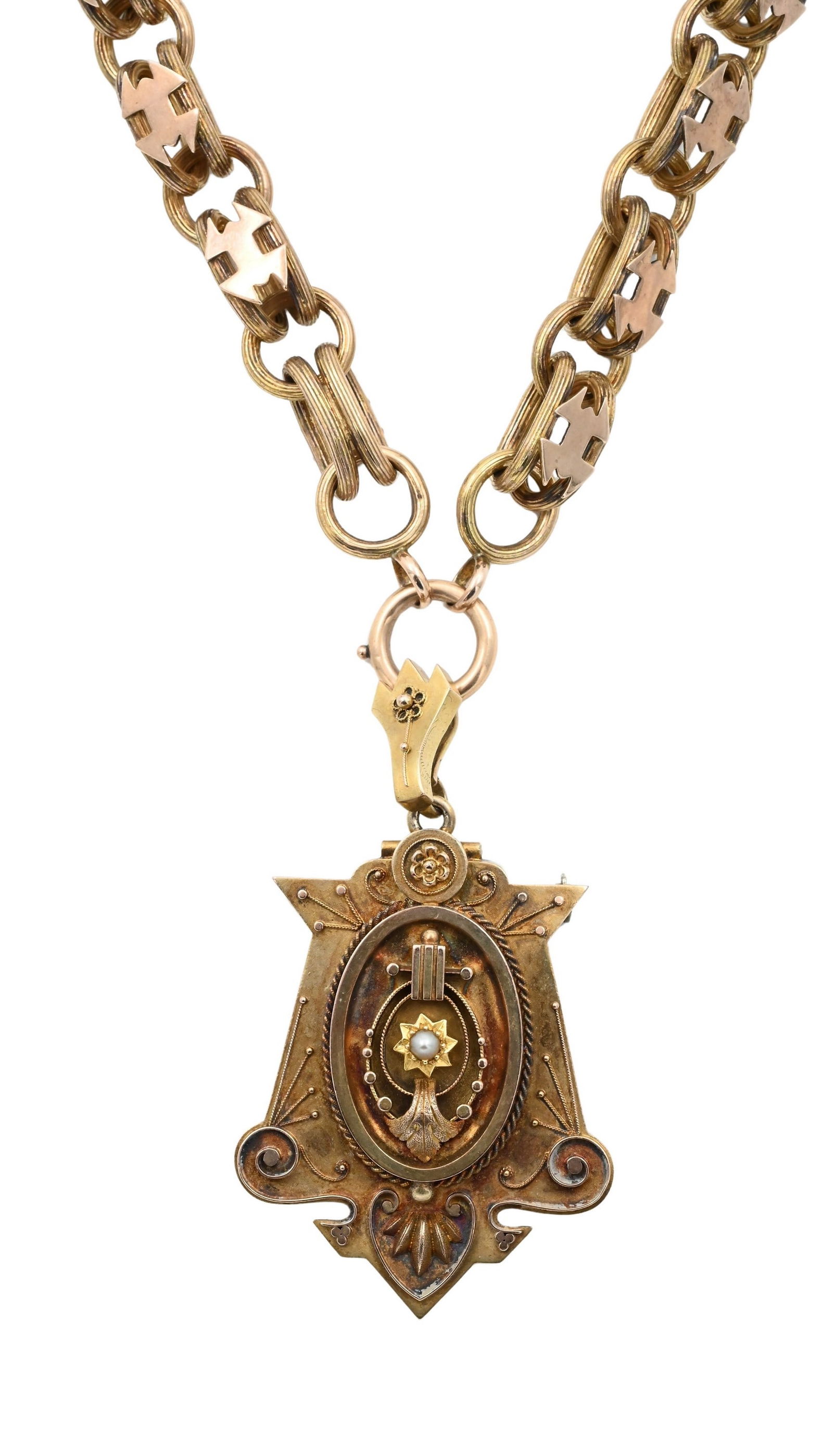 Victorian 14K Yellow Gold Watch Chain (1 of 3)