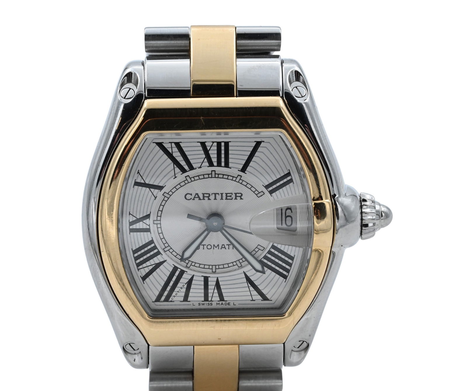 Cartier Roadster Men's Wristwatch 18K Yellow Gold and Stainless Steel (1 of 5)
