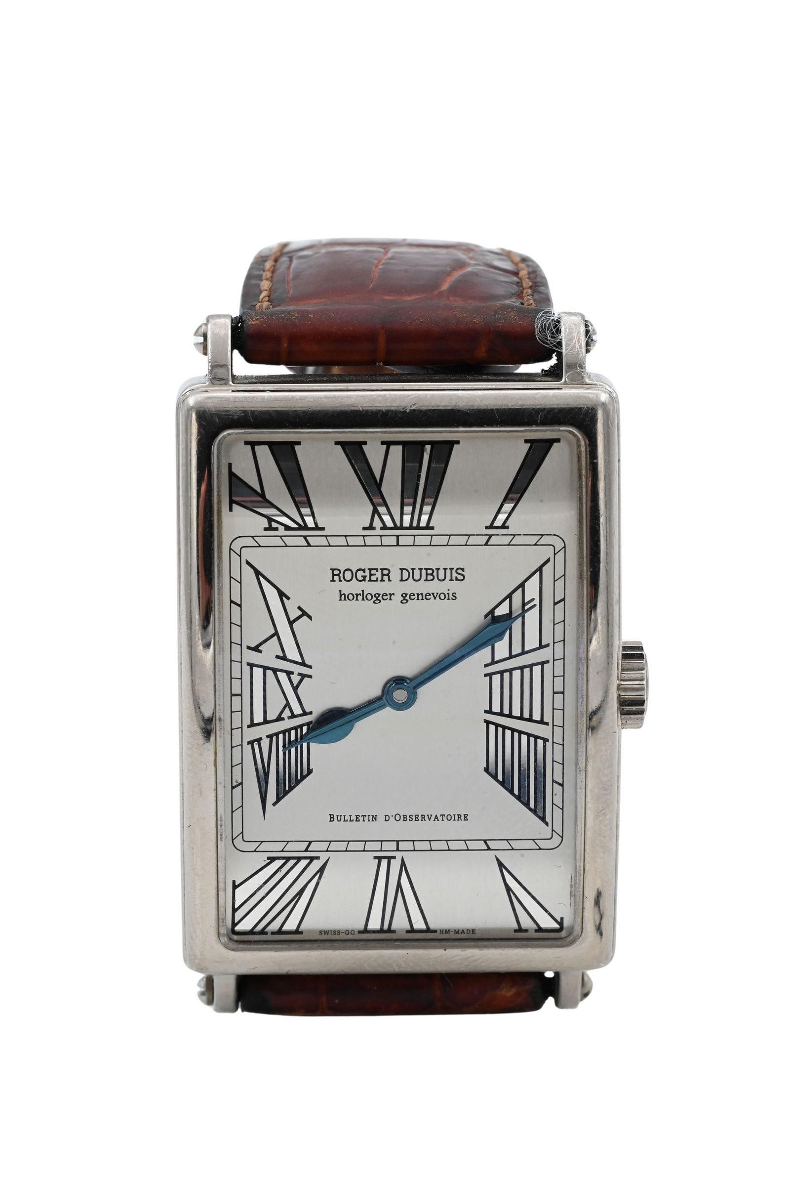 Roger Dubuis 18K White Gold Horloger Genevois Rectangular Men's Wristwatch (1 of 7)