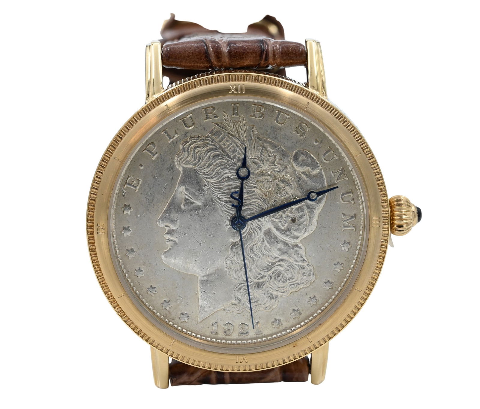 Stauer Men's Wristwatch having Morgan Silver Dollar Face (1 of 6)