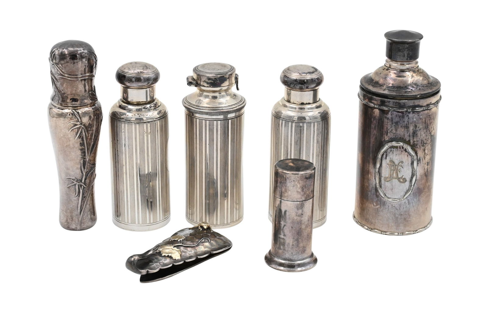 Tiffany and Company Sterling Silver and Mixed Metal Clip Set, and Perfume Bottles (1 of 7)