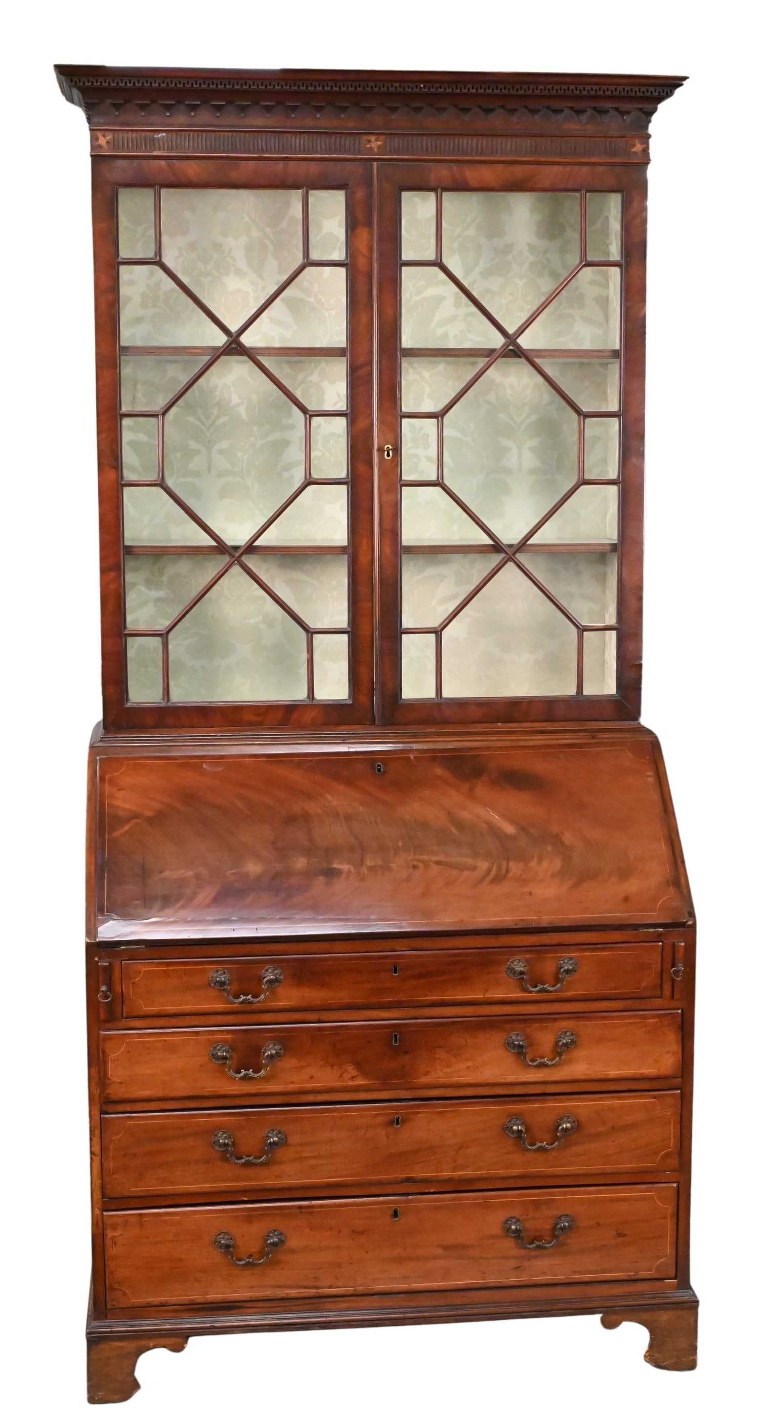 George III Mahogany Secretary Desk (1 of 6)