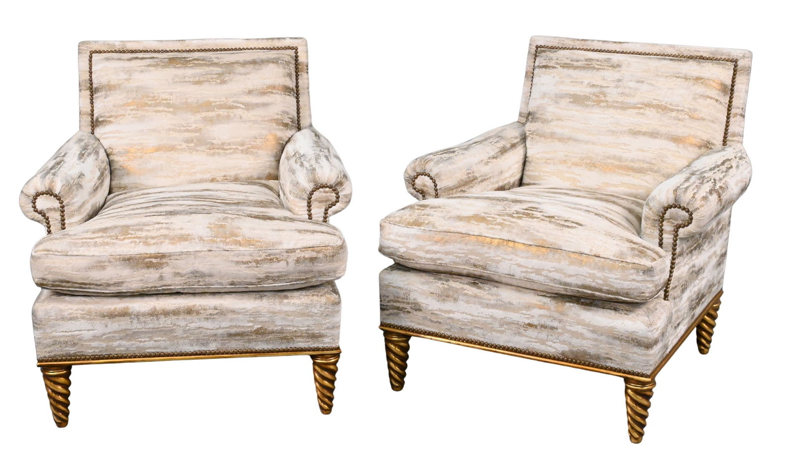 Pair of Custom Jansen Style Chairs (1 of 7)