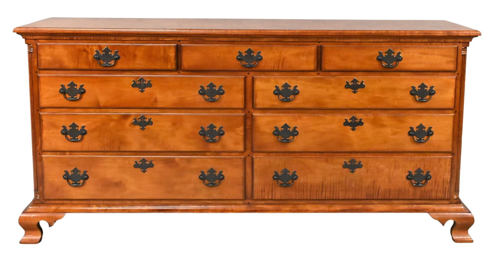 Gregg E. Perry Tiger Maple Double Chest (1 of 4)