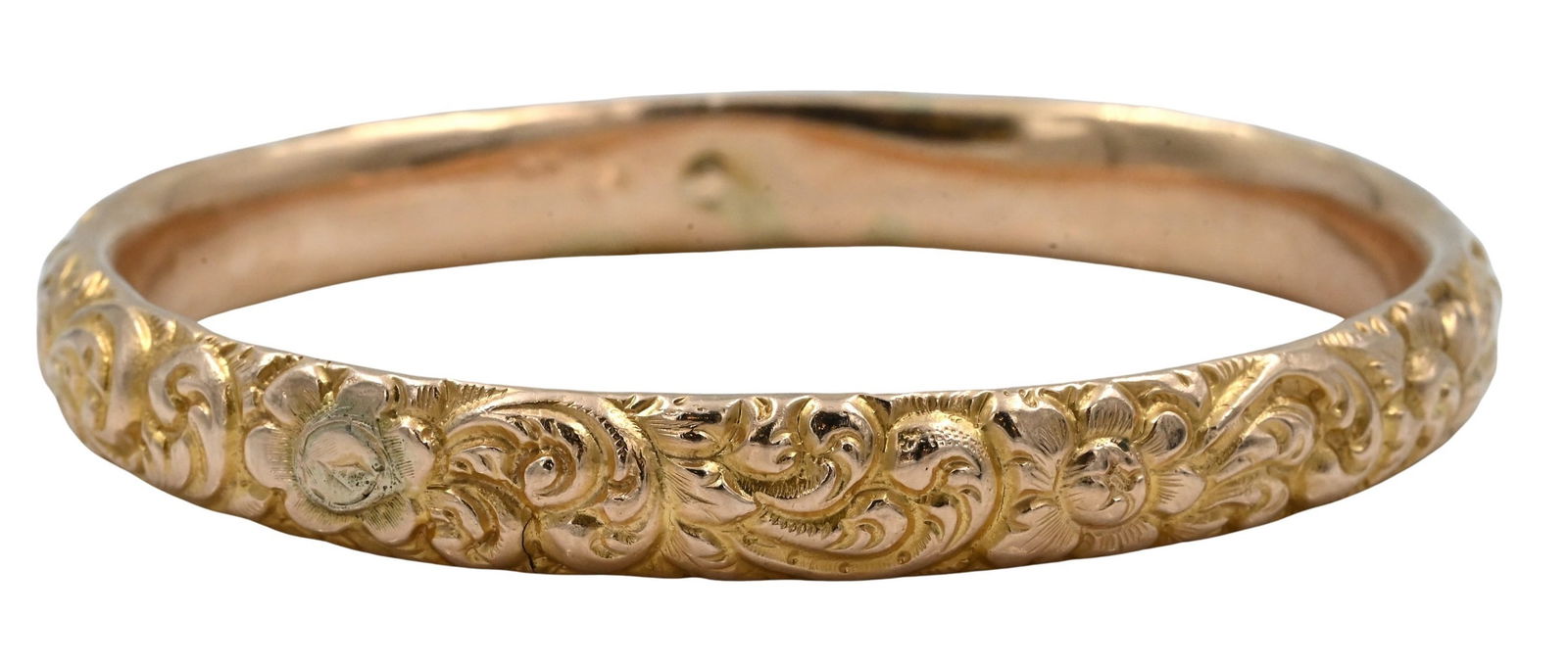 10K Yellow Gold Bangle Bracelet (1 of 5)