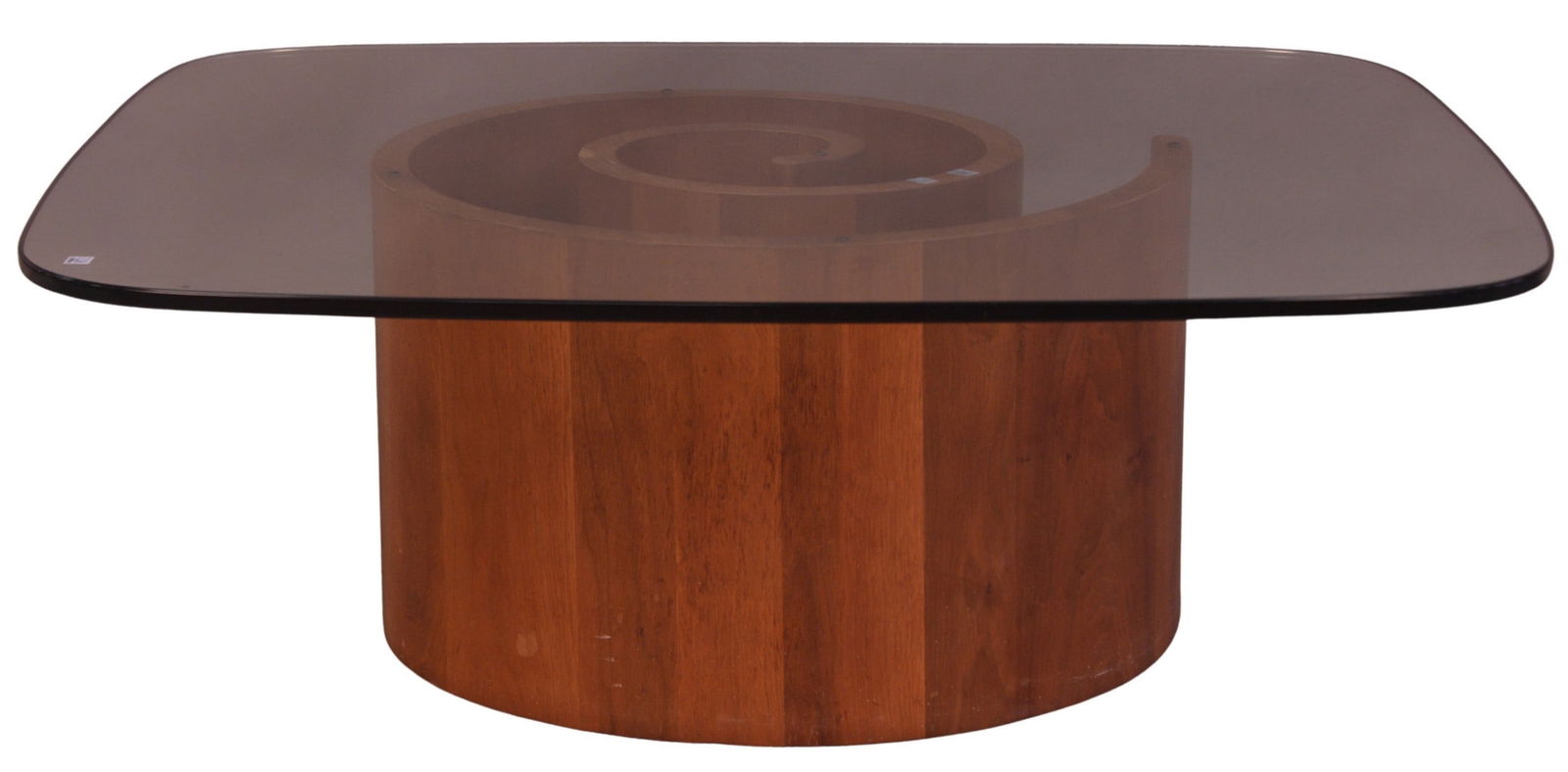 Vladimir Kagan Glass Top Snail Coffee Table (1 of 4)