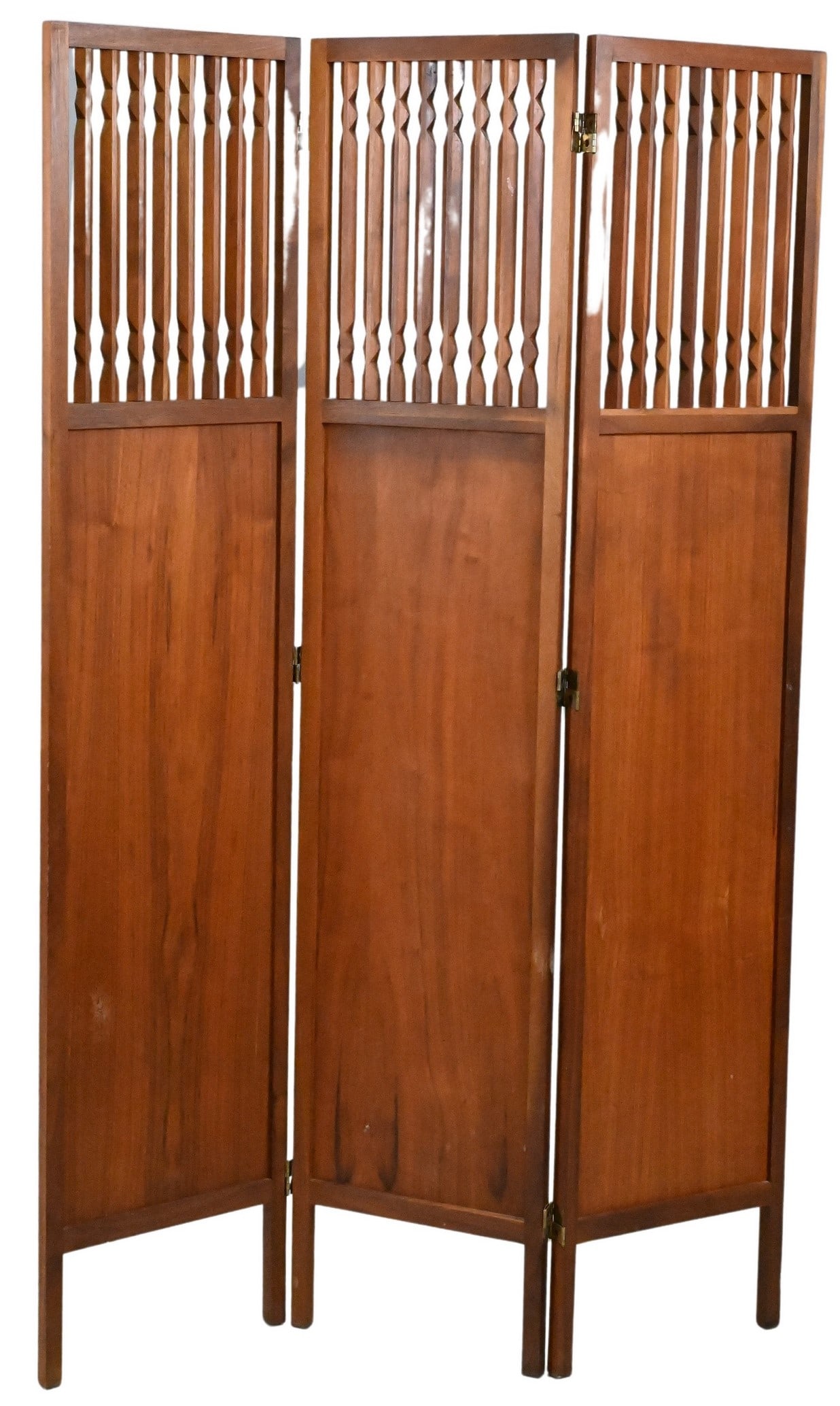 Arthur Umanoff Trysteraft Three Panel Walnut Screen (1 of 4)