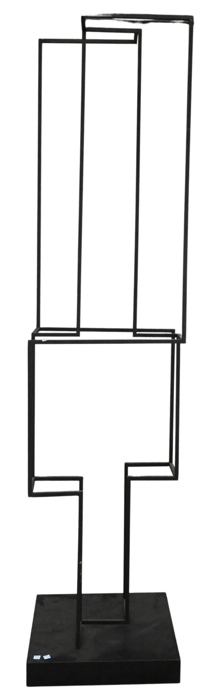 Carlos Rojas (Columbian 1933-1997): Carlos Rojas (Columbian 1933-1997) Untitled, 1972 Abstract steel sculpture Height 84 inches, base 17" x 19"