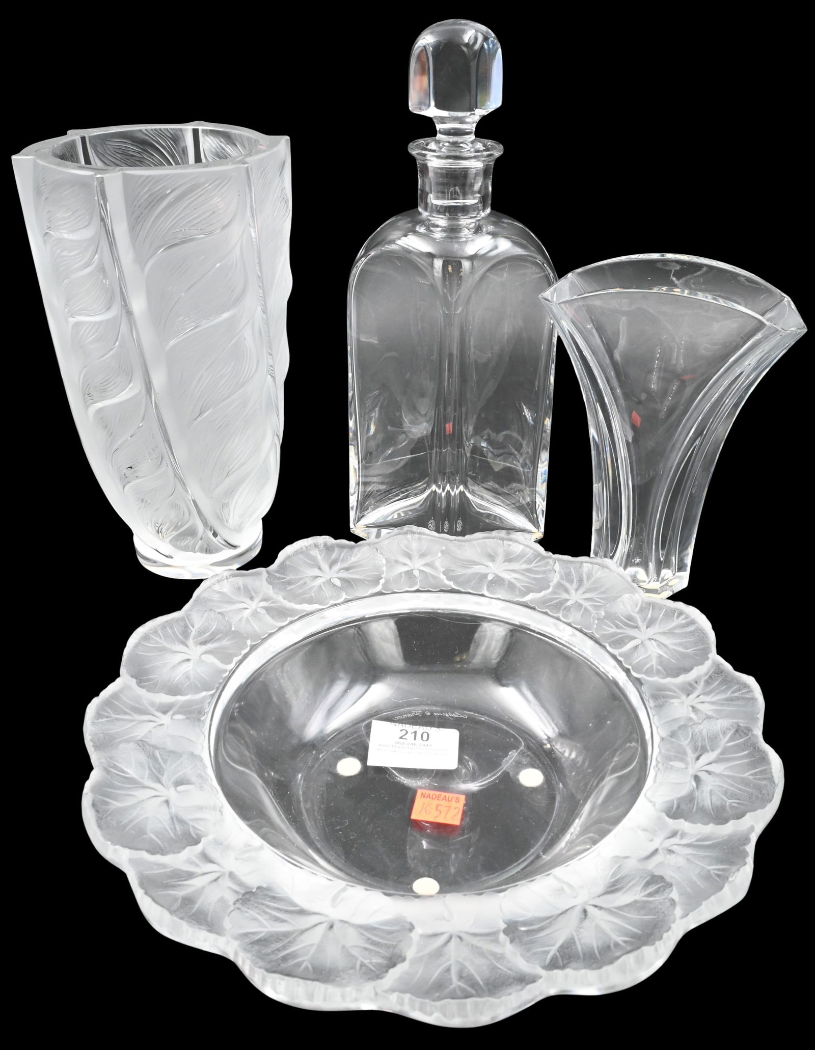 Four Piece Lalique and Baccarat Crystal Group (1 of 6)