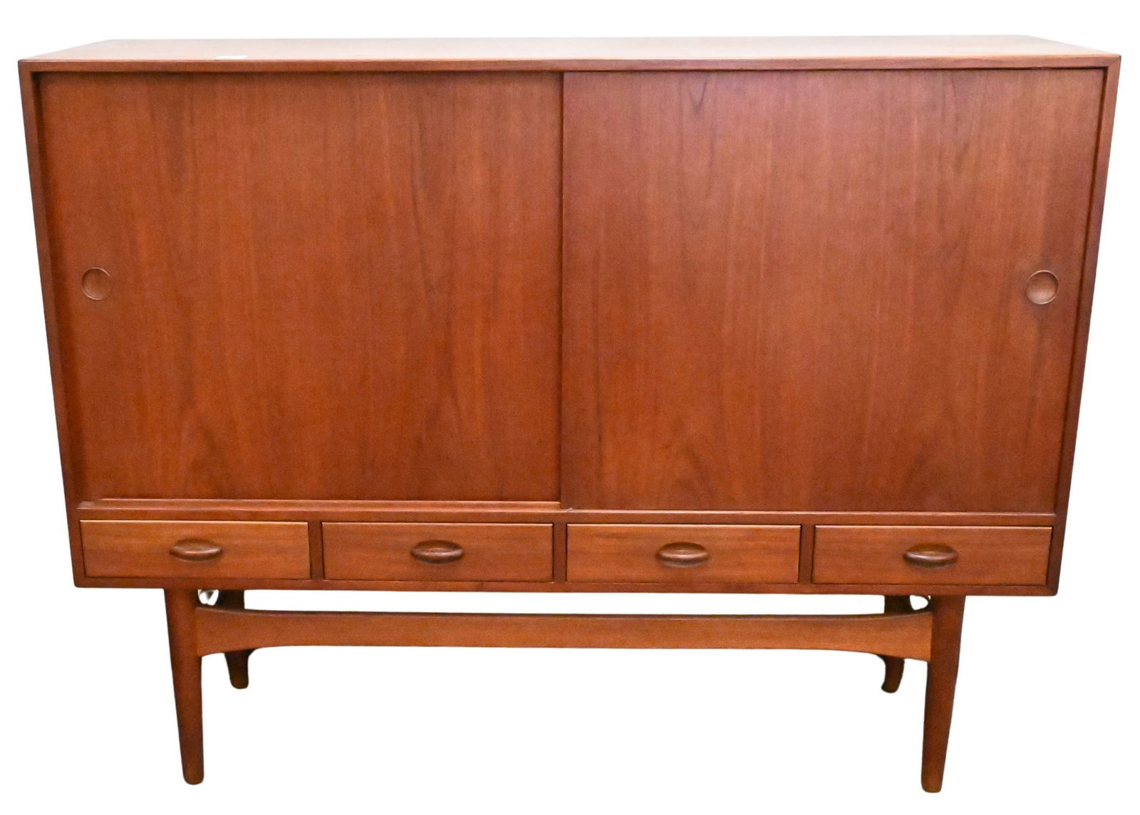 Ejvind A. Johansson Tall Danish Modern Teak Credenza (1 of 6)