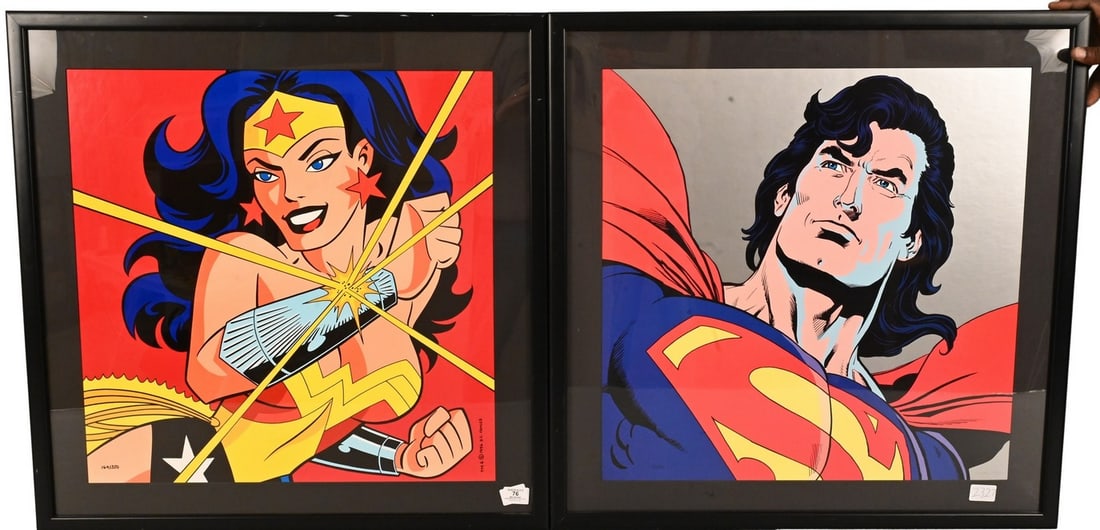 Group of Framed DC Comic Prints (1 of 8)
