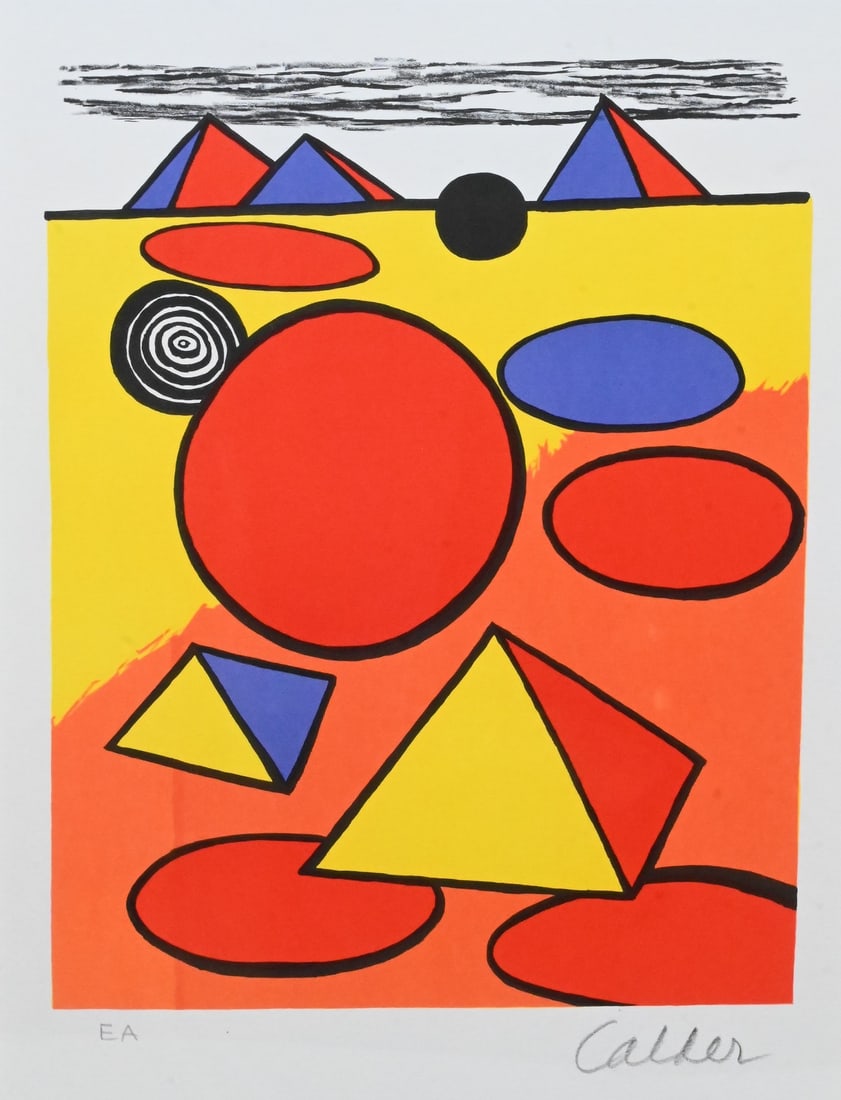 "Pyramids and Circles and Red Sun" (1 of 7)