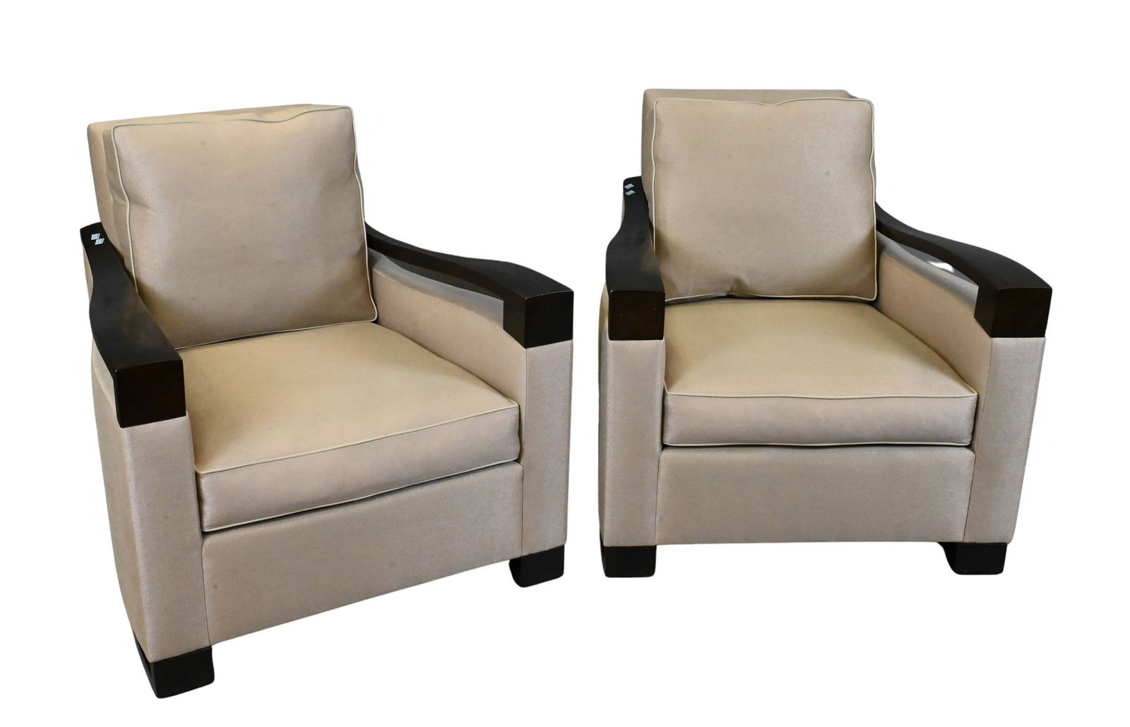 Pair of Donghia Woodbridge Club Chairs (1 of 6)