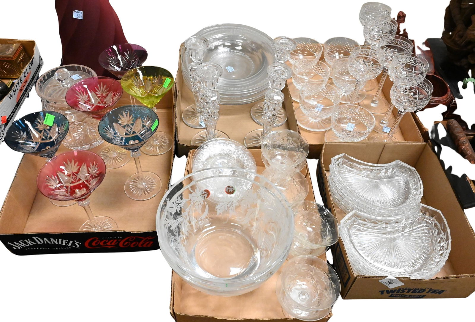 Five Box Lots of Designer Glassware (1 of 6)