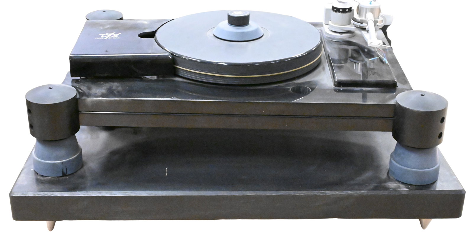 V.P.I. Industries Turntable TNT Junior: V.P.I. Industries Turntable TNT Junior serial number 1192, (plastic cover as is, having cracks) Provenance: From a New York City Estate