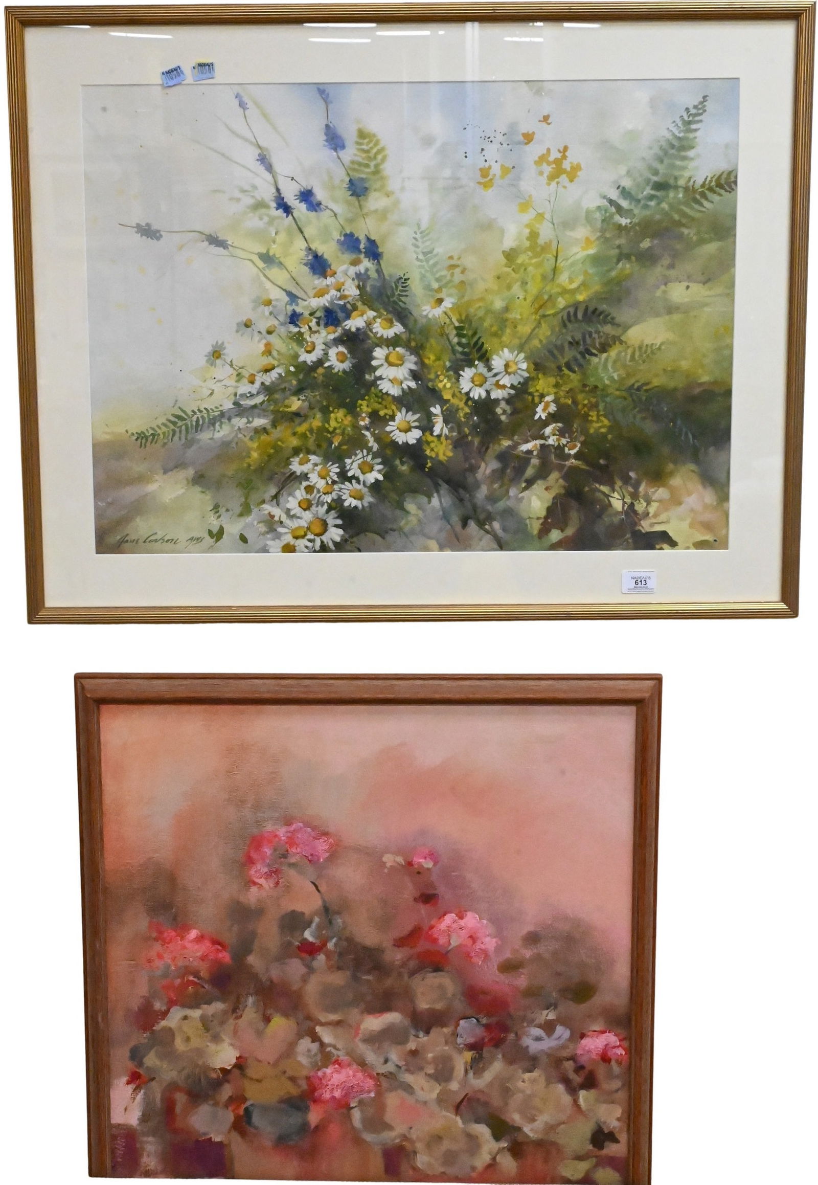 Two Framed Floral Pieces (1 of 4)