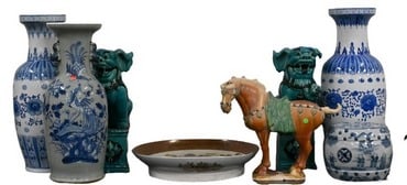Eight Piece Asian Porcelain Lot (1 of 6)