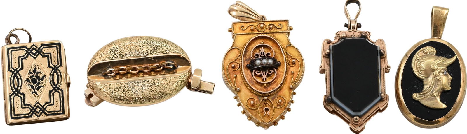 Five Piece Victorian Gold Group (1 of 4)