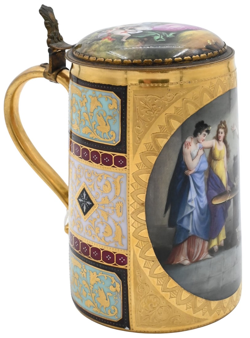 Royal Vienna Porcelain Tankard (1 of 6)