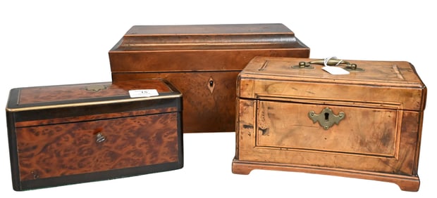 Three English Tea Caddies