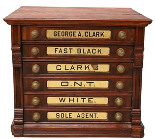 Clarks Victorian Six Drawer Spool Cabinet