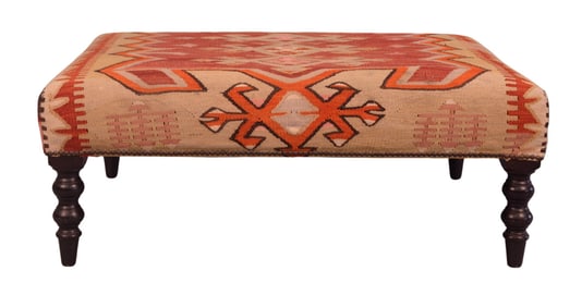 George Smith Kilim Upholstered Ottoman