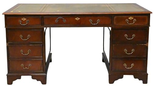 George IV Style Mahogany Desk in Three Parts