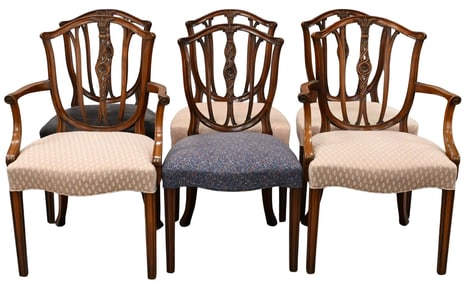 Set of Six George IV Style Mahogany Dining Chairs