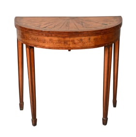 George III Demilune Games Table