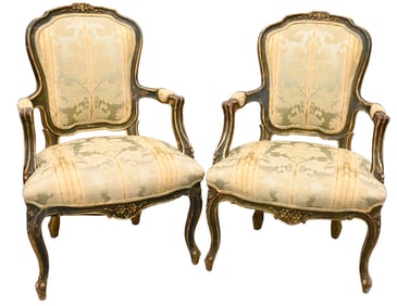 Pair of Louis XV Style Fauteuils