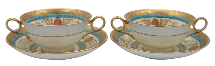24 Piece Cauldon for Tiffany and Company Porcelain Tea Set