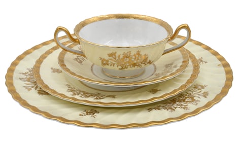 41 Piece Minton for Tiffany Porcelain Dinner Service