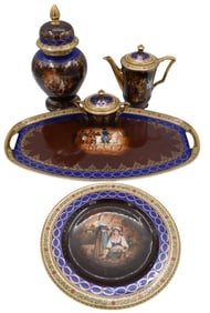 Five Piece Royal Vienna Napoleonic Set
