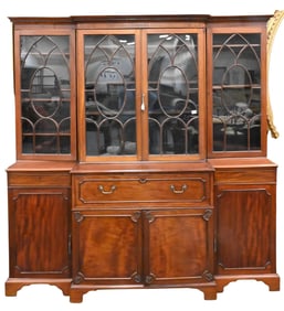 George IV Mahogany Breakfront in Six Parts