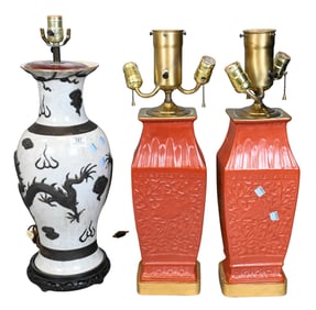 Three Chinese Style Lamps