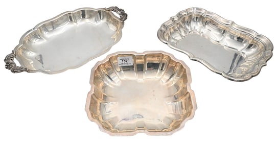 Three Piece Sterling Silver Serving Group