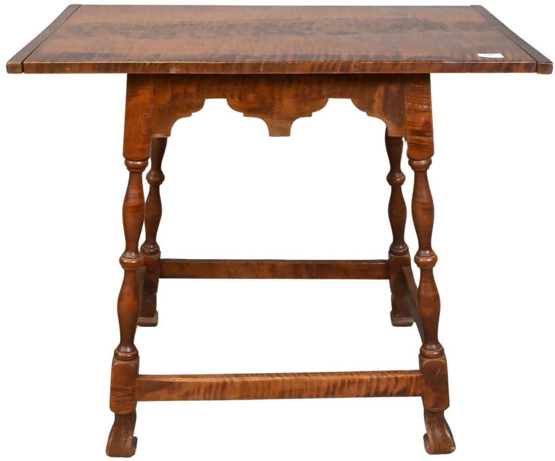 D.R. Dimes Tiger Maple Tavern Table (1 of 4)